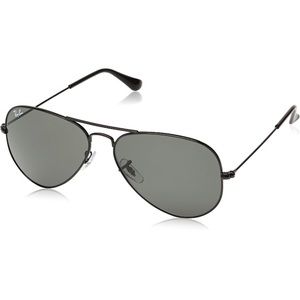 Ray-Ban RB 3025 L2823 58 Unisex Aviator Large Black Metal Green Lens Sunglass